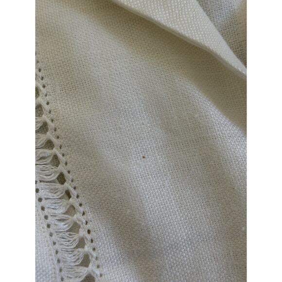 Vintage Patricia Morange White Linen 90s Y2K Cropped Blouse Shirt Sz XS S Italy - Picture 6 of 6